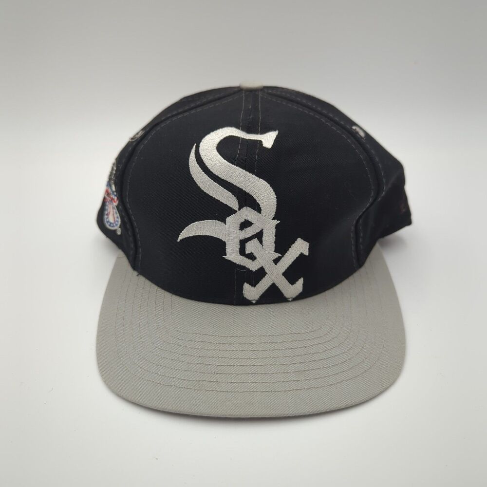 Vintage Chicago White Sox Logo Athletic Snapback Hat Blockhead Monster MLB NWOT